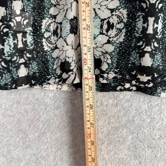 Figueroa & Flower Anthropologie Blouse Size L Mixed Print Sheer Artsy Boho Top - Picture 12 of 15